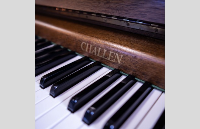 Used Challen Satin Mahogany 108 Upright Piano - All Inclusive Premium Package (SN:11202) - Image 6